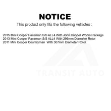 Charger l'image dans la galerie, Front Rear Drilled Slot Brake Rotor &amp; Ceramic Pad Kit For Mini Cooper Countryman