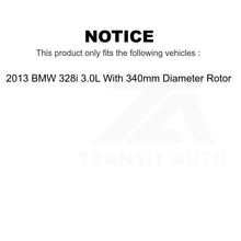 Load image into Gallery viewer, Front Coated Drill Slot Disc Brake Rotors Ceramic Pad Kit For 2013 BMW 328i 3.0L