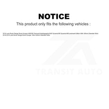 Load image into Gallery viewer, Front Rear Drilled Slot Brake Rotors Ceramic Pad Kit For Land Rover Range Evoque