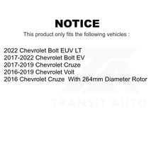 Charger l&#39;image dans la galerie, Front Rear Drill Slot Brake Rotors Ceramic Pad Kit For Chevrolet Cruze Volt Bolt