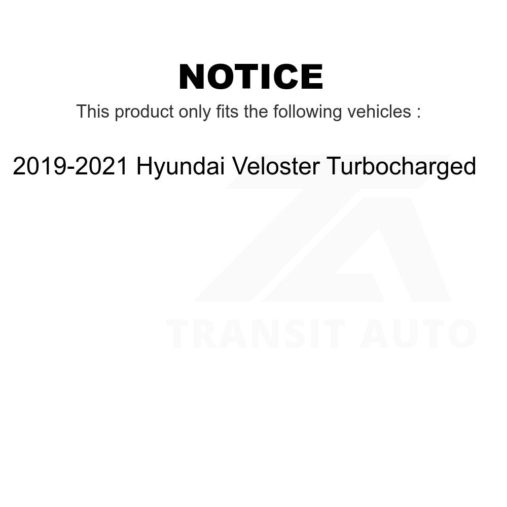 Front Rear Coat Drill Slot Disc Brake Rotor Ceramic Pad Kit For Hyundai Veloster