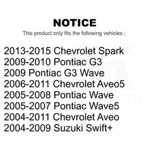 Charger l'image dans la galerie, Front Rear Semi-Metallic Brake Pads Drum Shoe Kit For Chevrolet Aveo Spark Aveo5