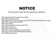 Charger l'image dans la galerie, Front Rear Semi-Metallic Brake Pads And Drum Shoes Kit For Toyota Corolla Celica