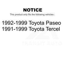 Load image into Gallery viewer, Front Rear Semi-Metallic Brake Pads And Drum Shoes Kit For Toyota Tercel Paseo