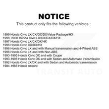 Charger l'image dans la galerie, Front Rear Semi-Metallic Brake Pads And Drum Shoes Kit For Honda Civic Accord