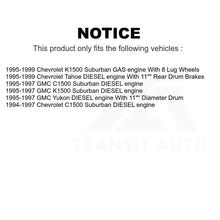 Load image into Gallery viewer, Front Rear Semi-Metallic Brake Pads Drum Shoes Kit For Chevrolet Tahoe K1500 GMC