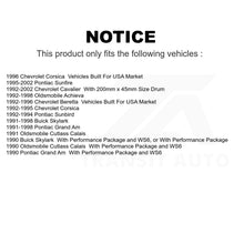 Load image into Gallery viewer, Front Rear Semi-Metallic Brake Pads Drum Shoe Kit For Chevrolet Cavalier Pontiac