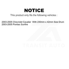 Load image into Gallery viewer, Front Rear Semi-Metallic Brake Pads Drum Shoe Kit For Chevrolet Cavalier Pontiac