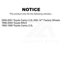 Charger l'image dans la galerie, Front Rear Semi-Metallic Brake Pads And Drum Shoes Kit For Toyota Camry RAV4