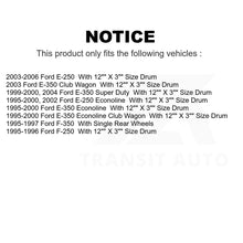 Load image into Gallery viewer, Front Rear Semi-Metallic Brake Pads And Drum Shoe Kit For Ford F-350 E-250 F-250