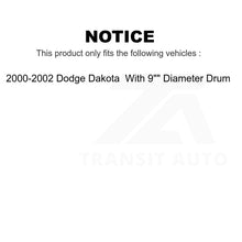 Charger l'image dans la galerie, Front Rear Semi-Metallic Brake Pads And Drum Shoes Kit For Dodge Dakota