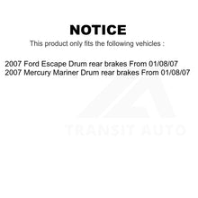 Load image into Gallery viewer, Front Rear Semi-Metallic Brake Pads And Drum Shoes Kit For Ford Escape Mercury
