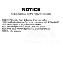 Charger l'image dans la galerie, Front Rear Semi-Metallic Brake Pads Drum Shoe Kit For Dodge Grand Caravan Town &amp;