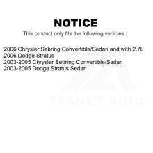 Charger l'image dans la galerie, Front Rear Semi-Metallic Brake Pads And Drum Shoe Kit For Chrysler Sebring Dodge