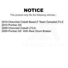 Charger l'image dans la galerie, Front Rear Semi-Metallic Brake Pads &amp; Drum Shoe Kit For Chevrolet Cobalt Pontiac