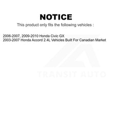 Charger l'image dans la galerie, Front Rear Semi-Metallic Brake Pads And Drum Shoes Kit For Honda Accord Civic