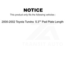 Charger l'image dans la galerie, Front Rear Semi-Metallic Brake Pads And Drum Shoes Kit For Toyota Tundra