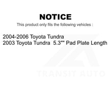 Charger l'image dans la galerie, Front Rear Semi-Metallic Brake Pads And Drum Shoes Kit For Toyota Tundra