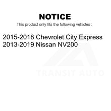 Load image into Gallery viewer, Front Rear Semi-Metallic Brake Pads And Drum Shoe Kit For Nissan NV200 Chevrolet
