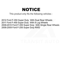 Charger l'image dans la galerie, Front Rear Semi-Metallic Brake Pads &amp; Parking Shoe Kit For Ford F-350 Super