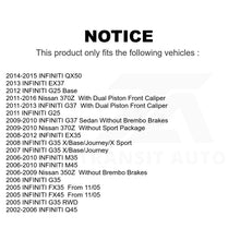 Load image into Gallery viewer, Front Rear Semi-Metallic Brake Pads &amp; Parking Shoe Kit For INFINITI G37 G35