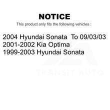 Charger l'image dans la galerie, Front Rear Semi-Metallic Brake Pads Parking Shoe Kit For Hyundai Sonata Kia