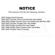 Load image into Gallery viewer, Front Rear Semi-Metallic Brake Pads Parking Shoe Kit For Dodge Grand Town &amp;