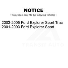 Charger l'image dans la galerie, Front Rear Semi-Metallic Brake Pads Parking Shoe Kit For Ford Explorer Trac