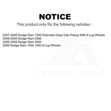 Charger l'image dans la galerie, Front Rear Semi-Metallic Brake Pads And Parking Shoe Kit For Dodge Ram 1500