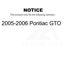 Load image into Gallery viewer, Front Rear Semi-Metallic Brake Pads Parking Shoes Kit For 05-06 Pontiac GTO