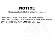 Charger l'image dans la galerie, Front Rear Semi-Metallic Brake Pads And Parking Shoes Kit For Cadillac STS