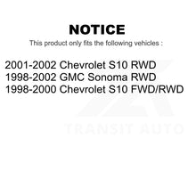 Charger l'image dans la galerie, Front Rear Semi-Metallic Brake Pads Parking Shoes Kit For Chevrolet S10 GMC