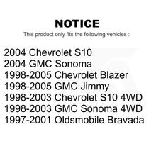Charger l'image dans la galerie, Front Rear Semi-Metallic Brake Pads Parking Shoes Kit For Chevrolet S10 GMC