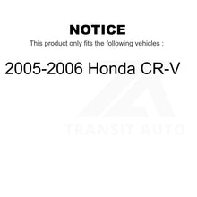 Load image into Gallery viewer, Front Rear Semi-Metallic Brake Pads &amp; Parking Shoe Kit For 05-06 Honda CR-V