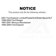 Load image into Gallery viewer, Front Rear Semi-Metallic Brake Pads And Parking Shoes Kit For Ford Ranger