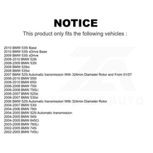 Charger l'image dans la galerie, Front Rear Semi-Metallic Brake Pads Parking Shoe Kit For BMW 530i 528i 525i