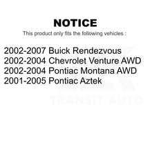 Charger l'image dans la galerie, Front Rear Semi-Metallic Brake Pads &amp; Parking Shoe Kit For Buick Rendezvous