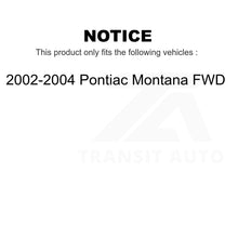 Charger l'image dans la galerie, Front Rear Semi-Metallic Brake Pads &amp; Parking Shoes Kit For Pontiac Montana