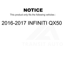 Charger l'image dans la galerie, Front Rear Semi-Metallic Brake Pads And Parking Shoes Kit For INFINITI QX50