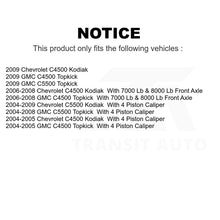 Charger l'image dans la galerie, Front Rear Semi-Metallic Brake Pads &amp; Parking Shoes Kit For Chevrolet C4500