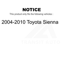 Load image into Gallery viewer, Front Rear Semi-Metallic Brake Pads And Parking Shoes Kit For Toyota Sienna