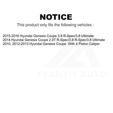 Charger l'image dans la galerie, Front Rear Semi-Metallic Pads &amp; Parking Shoes Kit For Hyundai Genesis Coupe