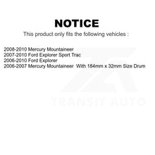 Charger l'image dans la galerie, Front Rear Semi-Metallic Brake Pads Parking Shoe Kit For Ford Explorer Trac