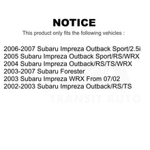 Charger l'image dans la galerie, Front Rear Semi-Metallic Brake Pads &amp; Parking Shoes Kit For Subaru Forester