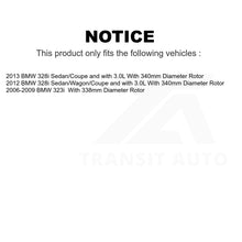 Load image into Gallery viewer, Front Rear Semi-Metallic Brake Pads And Parking Shoes Kit For BMW 328i 323i