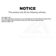 Charger l'image dans la galerie, Front Rear Semi-Metallic Brake Pads &amp; Parking Shoes Kit For BMW 328i xDrive