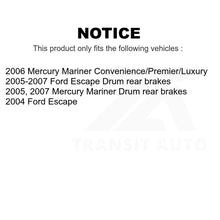 Charger l'image dans la galerie, Front Rear Semi-Metallic Brake Pads And Parking Shoes Kit For Ford Escape