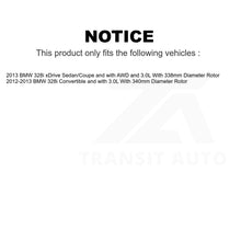 Load image into Gallery viewer, Front Rear Semi-Metallic Brake Pads And Parking Shoes Kit For BMW 328i xDrive