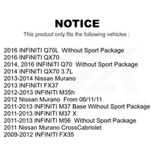 Charger l'image dans la galerie, Front Rear Semi-Metallic Brake Pads Parking Shoes Kit For Nissan Murano INFINITI