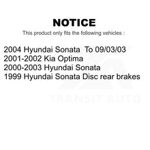 Charger l'image dans la galerie, Front Rear Semi-Metallic Brake Pads And Parking Shoes Kit For Hyundai Sonata Kia